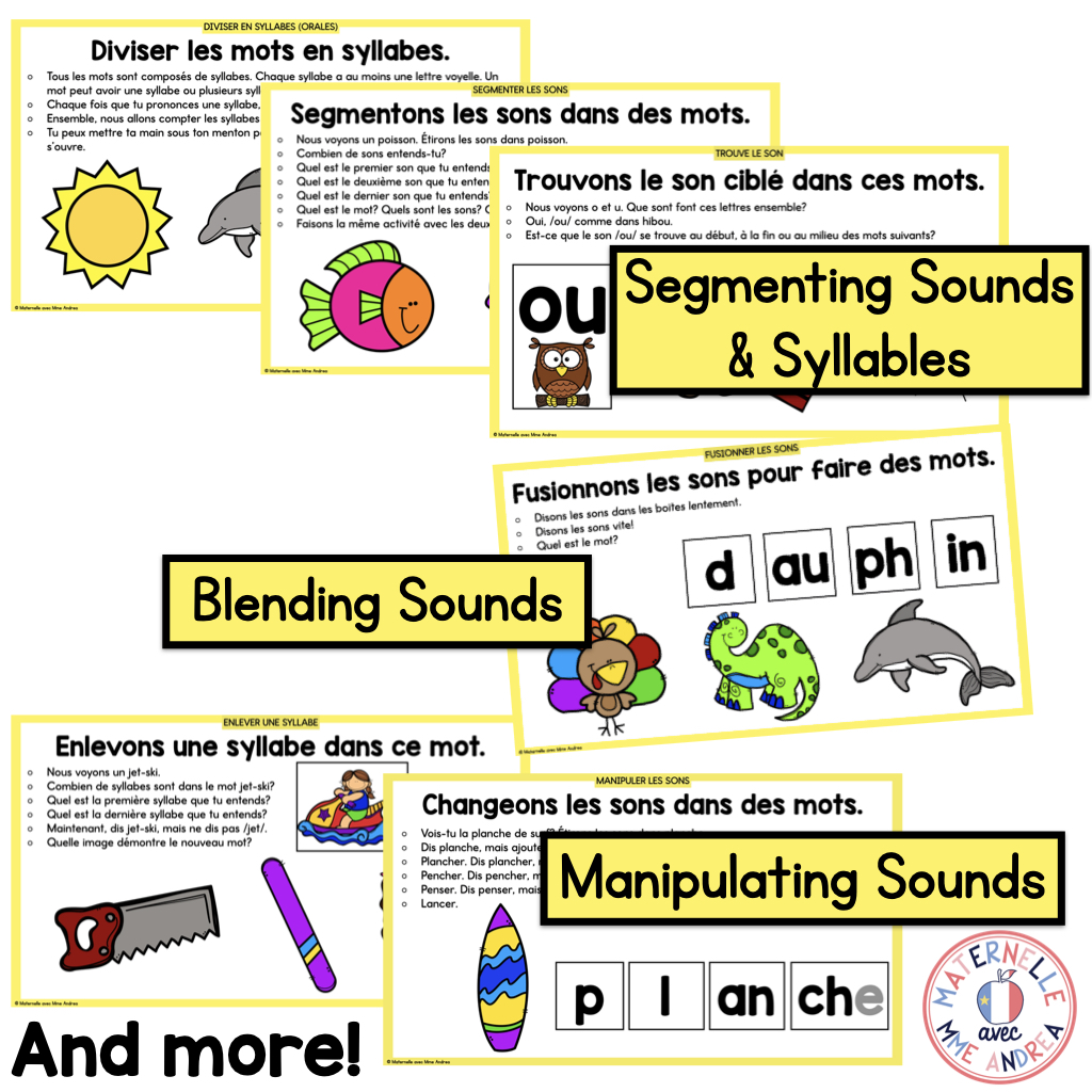 French Phonological & Phonemic Awareness Slides – June | Daily Oral K-1 Practice — image 2