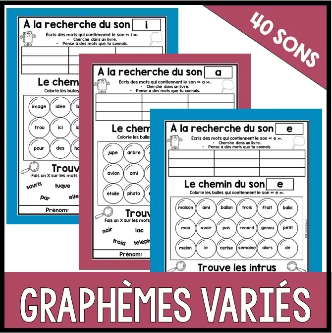 French Phonics - Sounds Activities - Les sons -Graphèmes Core French & Immersion — image 2