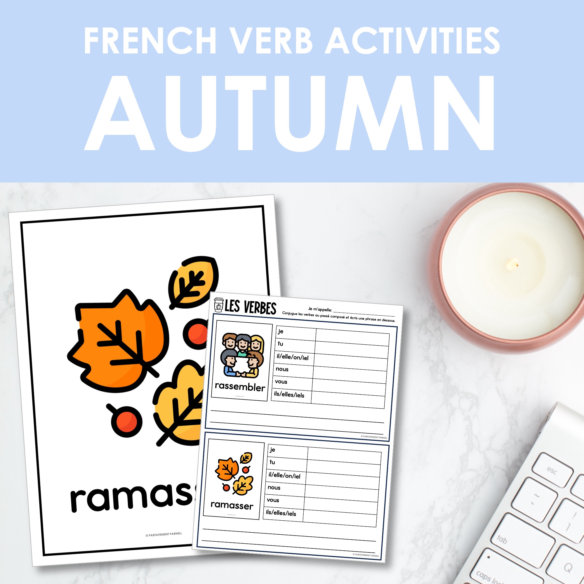 French Verb Activities | Autumn | l'automne — image 2