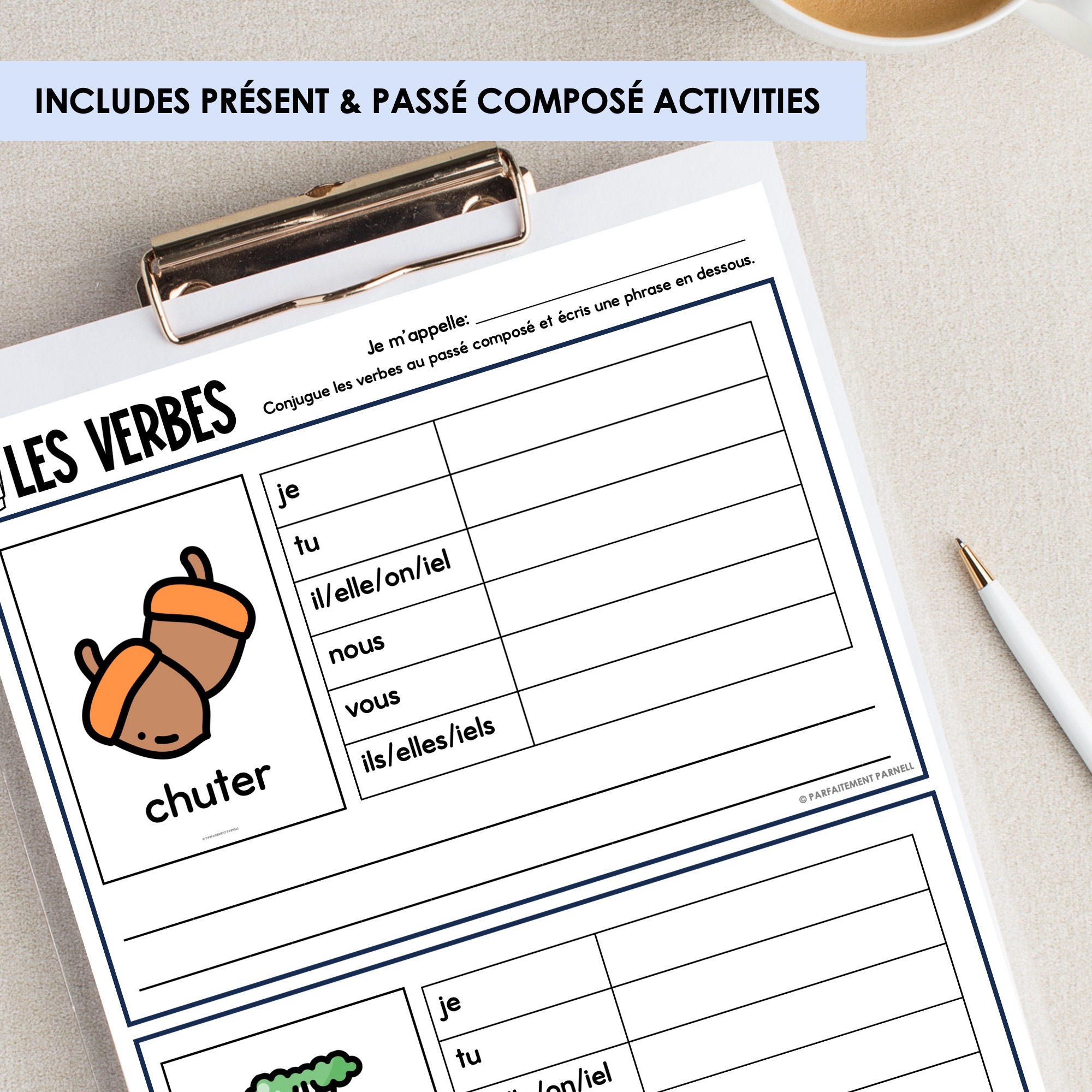 French Verb Activities | Autumn | l'automne — image 3