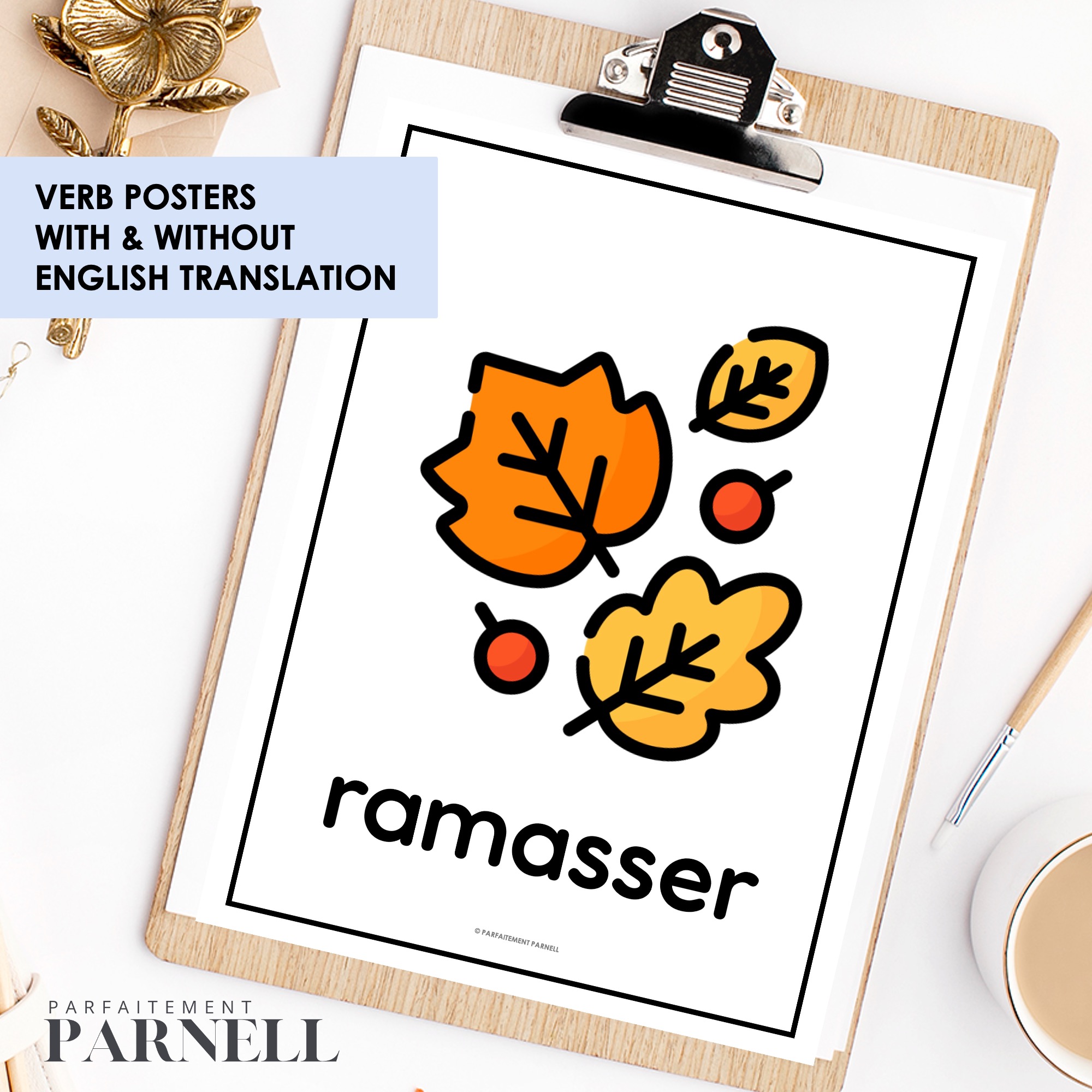 French Verb Activities | Autumn | l'automne — image 4