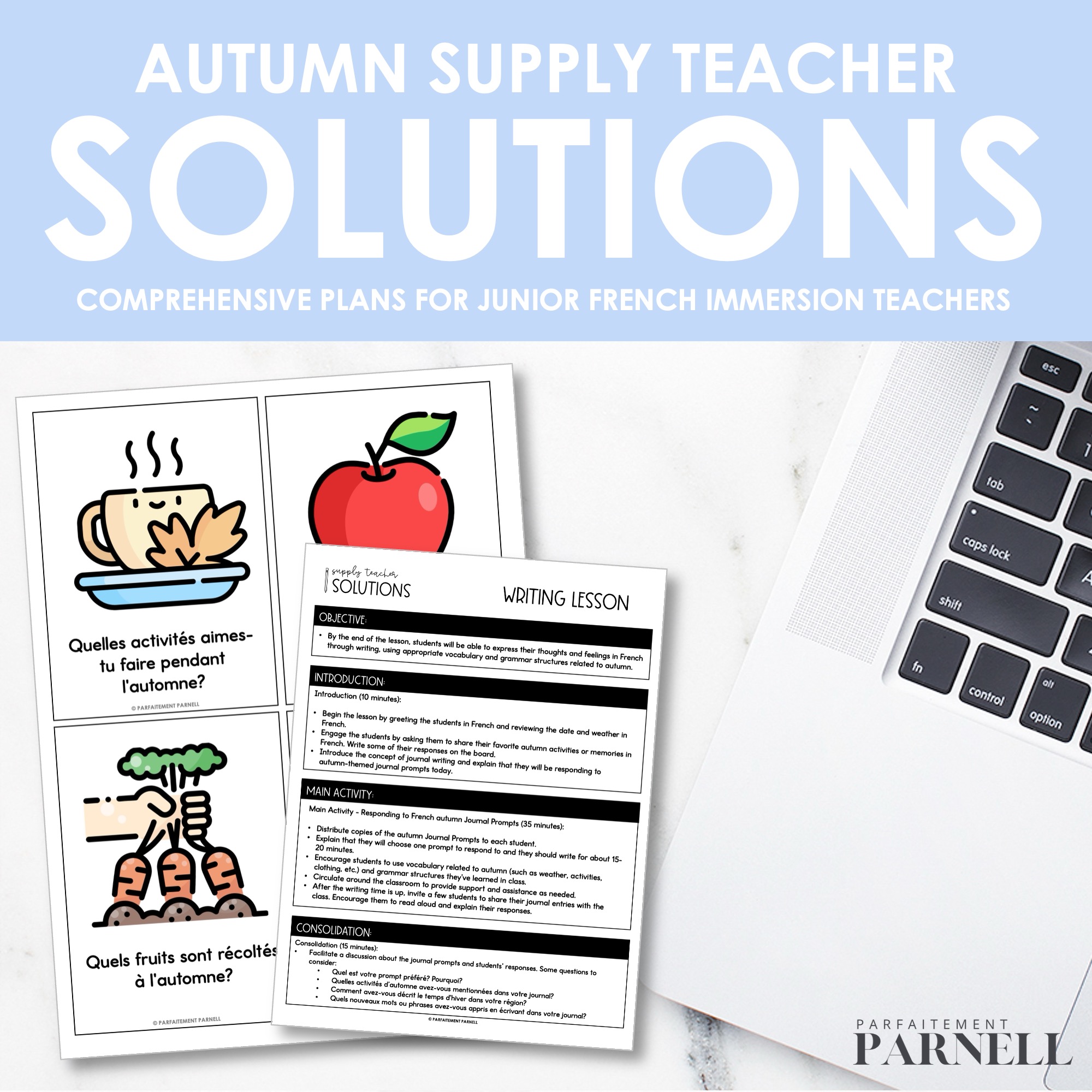 Supply Teacher Solutions | French Immersion Resource Pack | Autumn Edition — image 2