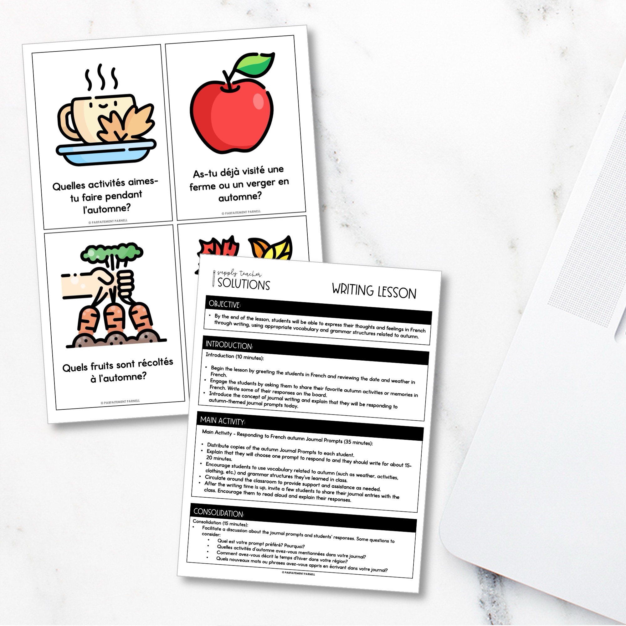 Supply Teacher Solutions | French Immersion Resource Pack | Autumn Edition — image 6
