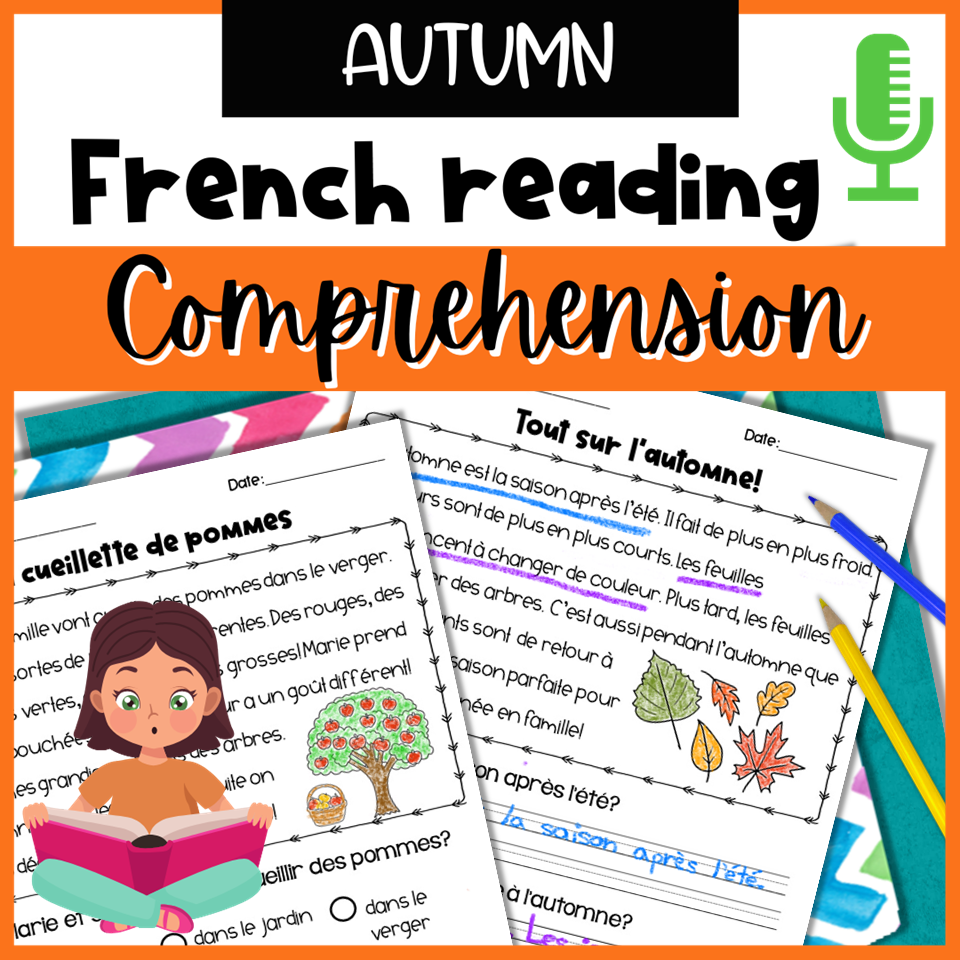 French differentiated reading passages AUTUMN — image 2