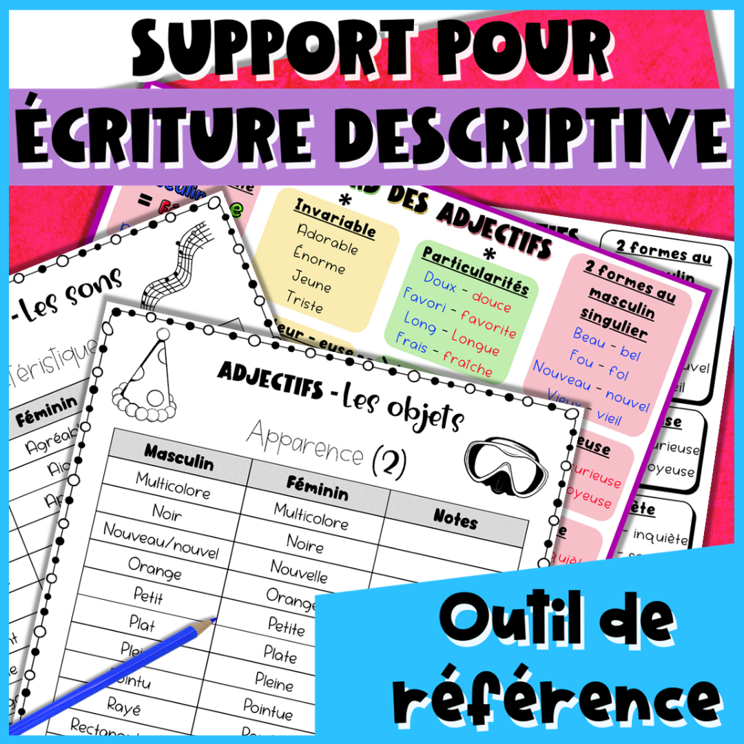 Lists of French Adjectives – Gender & Number Agreement | French Grammar — image 4