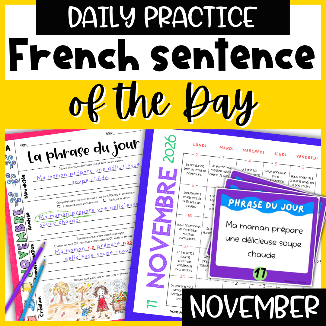 French Sentence Of The Day NOVEMBER — image 2