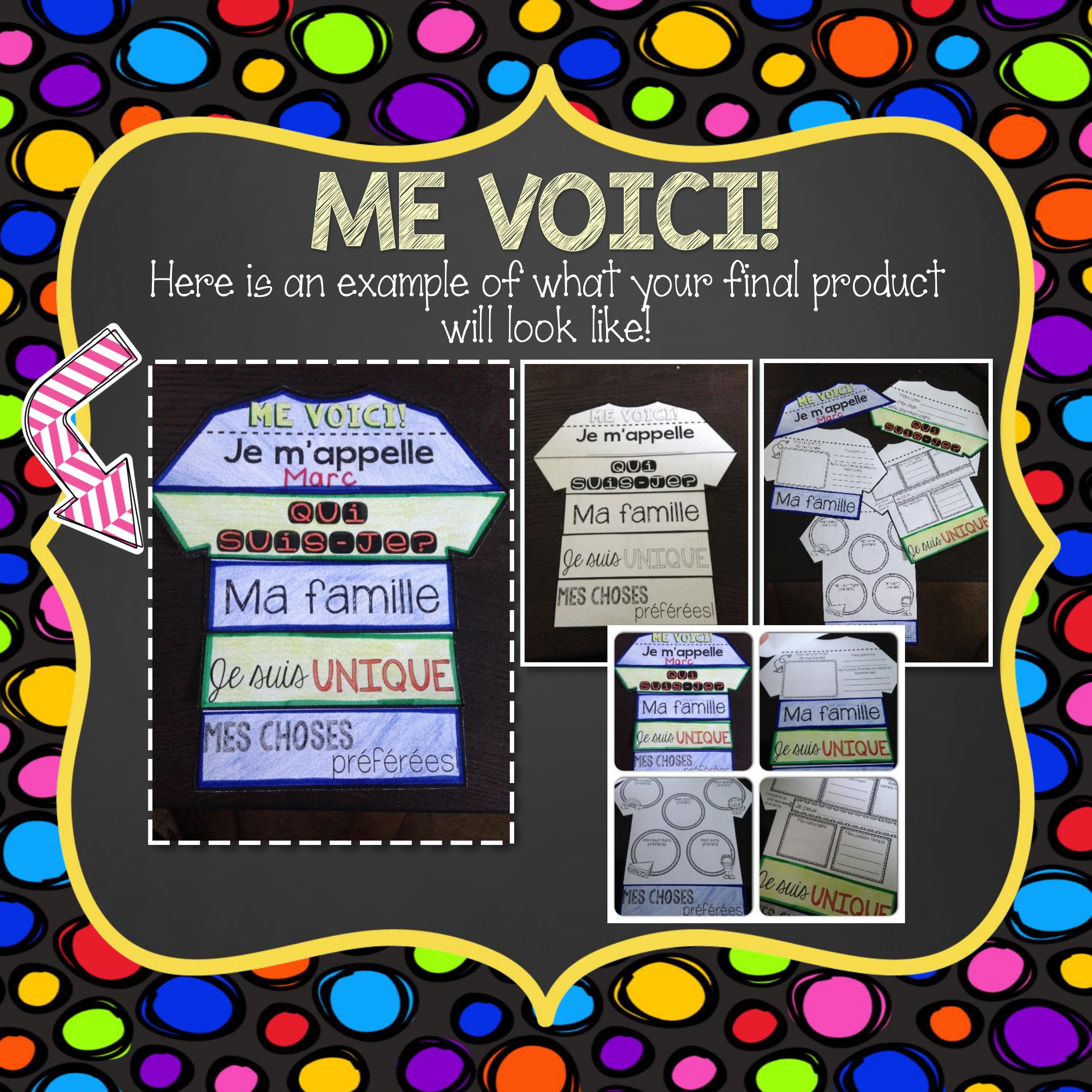 French Back-to-School All About Me Flip Book (Me Voici) - Activité pour la rentrée scolaire — image 3