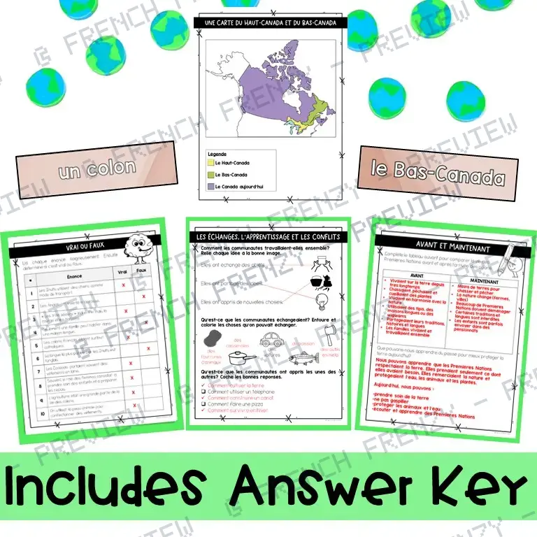 French Grade 3 Ontario Social Studies Unit - Communities in Canada (Strand A) — image 4