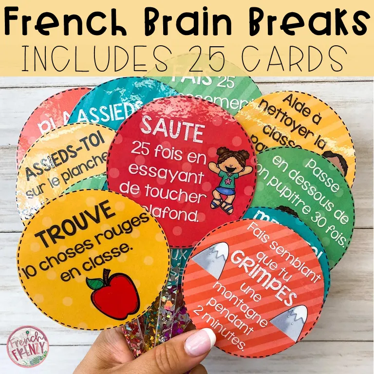 25 French Brain Breaks for DPA and Classroom Management