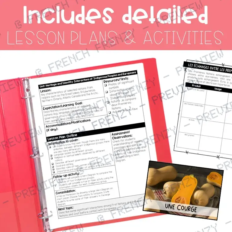 French Grade 5 Ontario Social Studies - Heritage and Identity (Strand A) — image 2