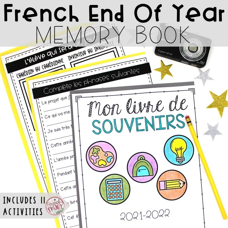 French End of Year Memory Book (Livre de souvenirs pour la fin d'année)