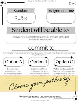 Character Development: Learn Your Way | Differentiated 5-Day Literacy Workbook — image 2