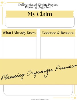 Argument Writing Differentiated Project | W.6.1 | Middle School ELA — image 3