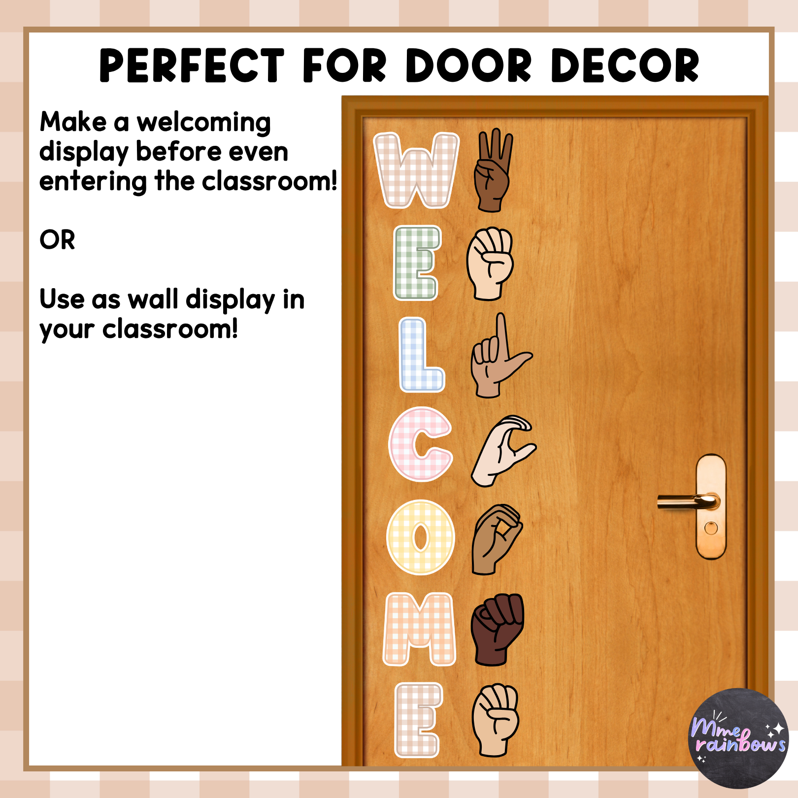 ASL WELCOME display | English, French & Spanish — image 2