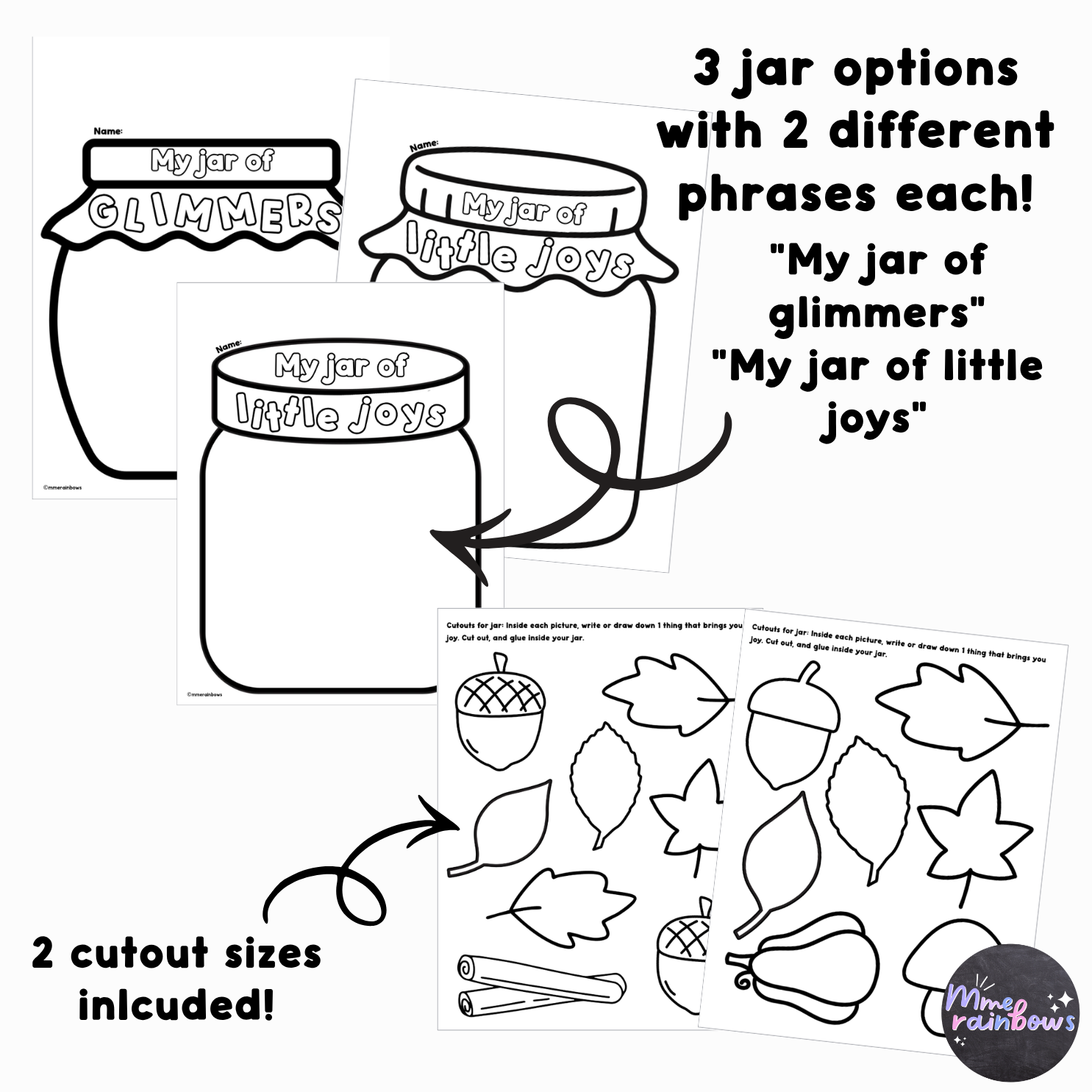Autumn Fall Craft | English French Spanish | Thanksgiving Craftivity — image 3