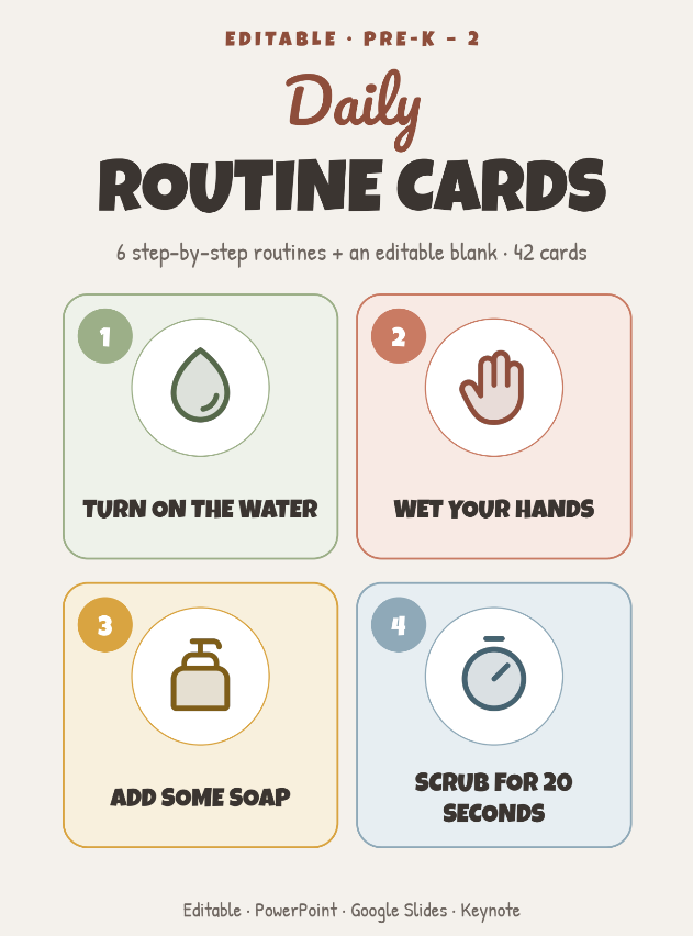 Daily Routine Cards Editable — image 3