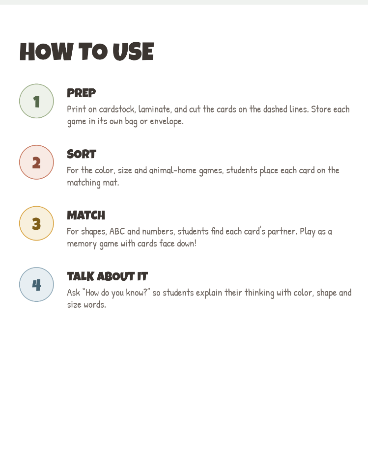 Matching & Sorting Games — image 4