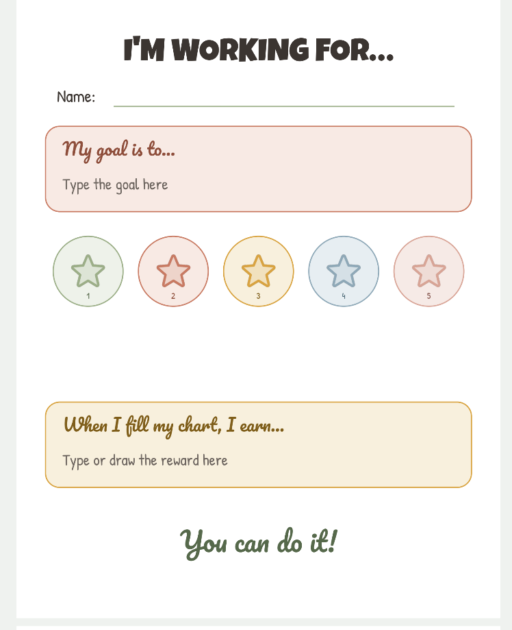 Reward Charts Editable — image 2