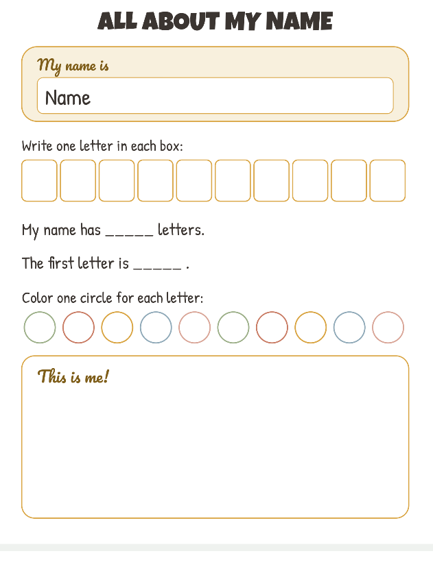 Name Practice Pack Editable — image 2