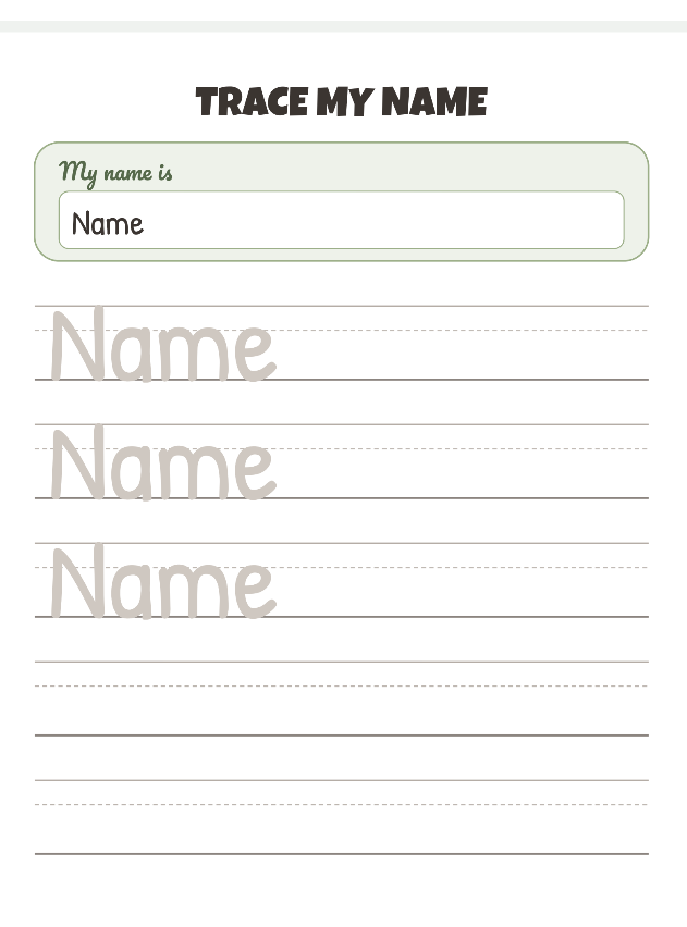Name Practice Pack Editable — image 3