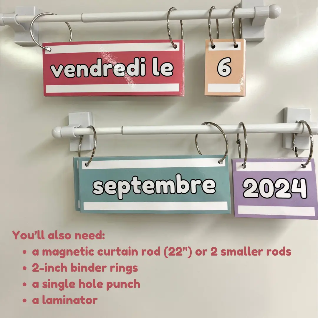 French Classroom Flip Calendar — image 2