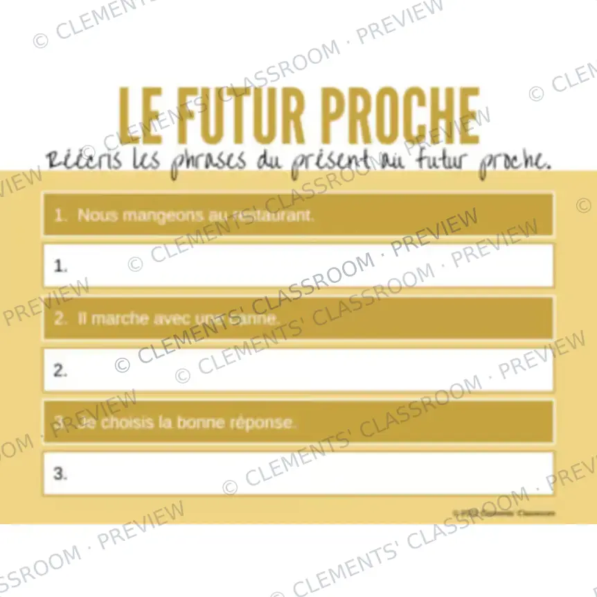 Le Futur Proche - French Near Future Tense - Google Slides™ Lesson + Activities — image 4